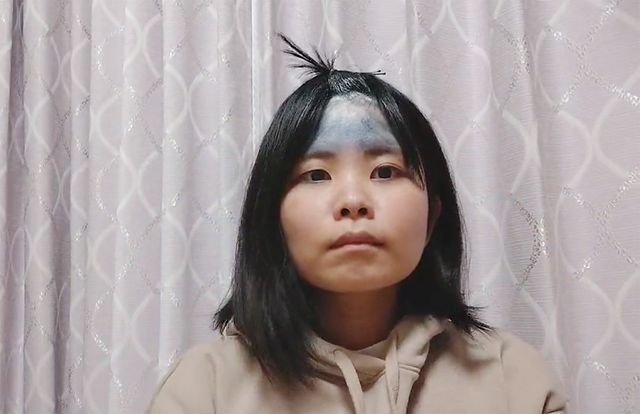 おでこを富士山にする :: デイリーポータルZ