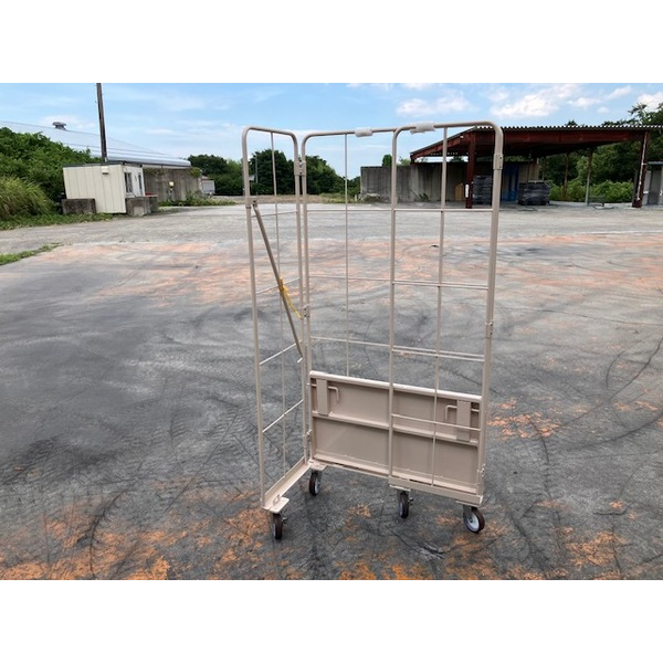 数量限定品】超軽量 ロールボックス E台車本体+鉄板中間棚3枚セット