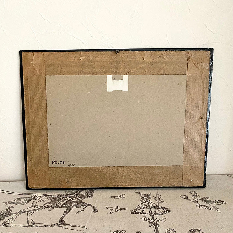 ビクトリアンイラスト入り額 フランス | アンティーク・ヴィンテージ