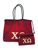 Chi Omega Sorority Gift Bid Day Recruitment Neoprene Tote Bags