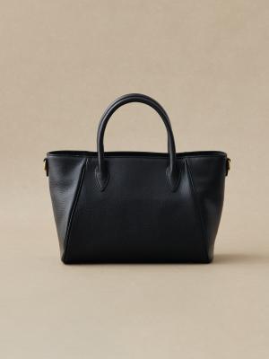 オリーブレザー舟形2wayバッグ/ブラック | Factelier (ファクトリエ)