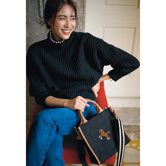 SEVEN TEN by MIHO KAWAHITO]【VERY別注色】ネックパールタートル