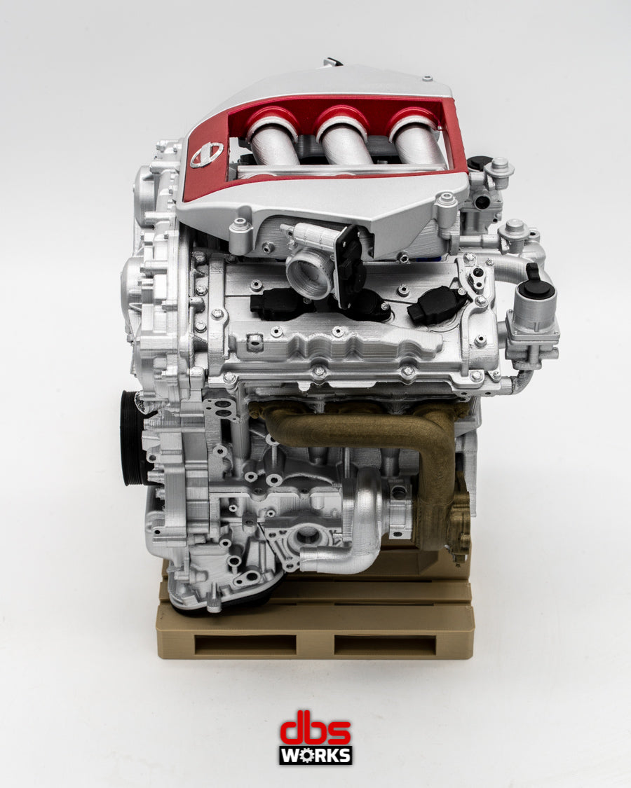 1/4 VR38DETT (Nissan GT-R R35) Scale Engine - Assembled – dbsworks