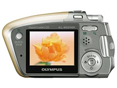 オリンパス、500万画素CCD搭載の「μ-mini DIGITAL S」