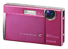 富士フイルム、5倍ズーム搭載の薄型機「FinePix Z100fd」