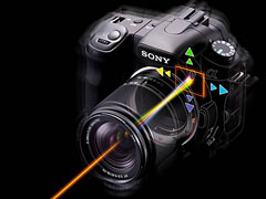 ソニー、エントリー向けデジタル一眼レフ「α200」を国内発売