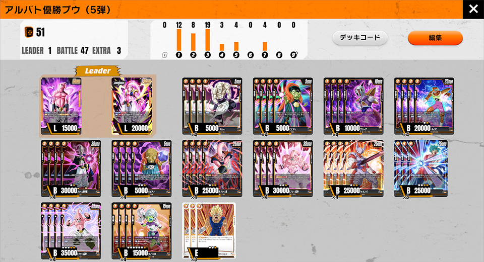 5弾環境】魔人ブウ：悪デッキ-アルティメットバトル優勝