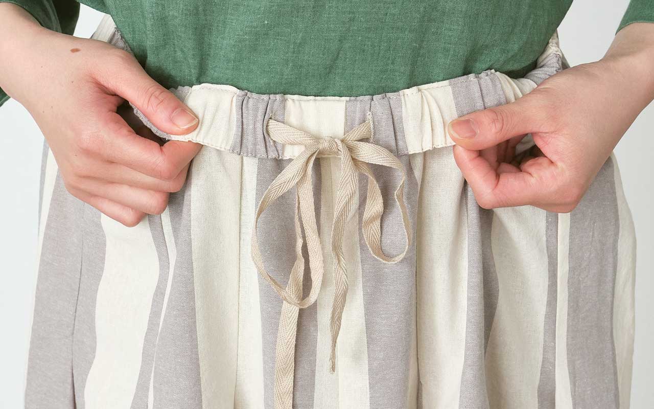 ガウチョパンツ 綿オックスストライプ | パンツ9ブタケ | 【公式】D*g