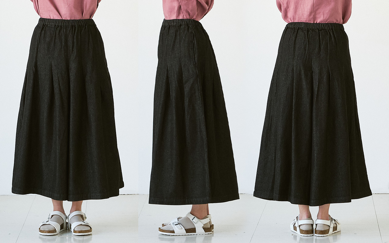 ガウチョパンツ ワンウォッシュデニム | パンツ9ブタケ | 【公式】D*g