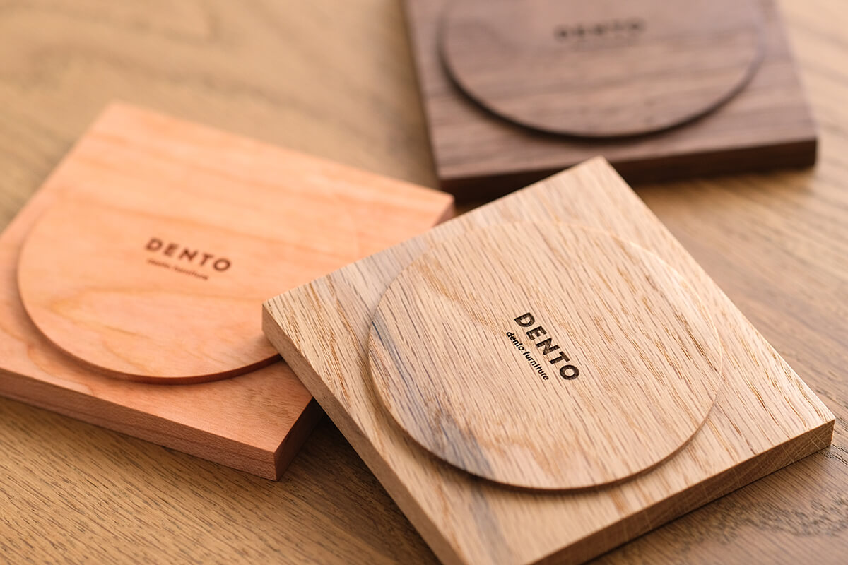 FAVORMADE | Stacking Coaster ×2 / 木製オリジナルコースター（円形