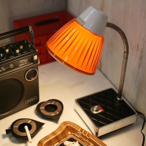 SANYO サンヨー レトロ スタンドライト/デスクライト LS-304A オレンジ