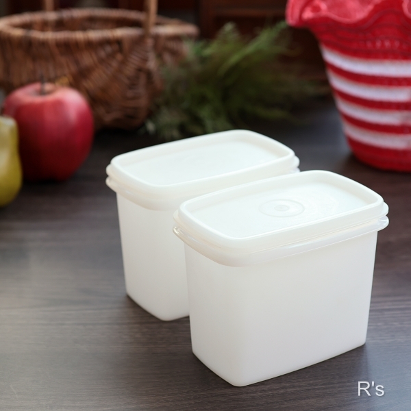 タッパーウェア シェルフセーバーセット（2） 角型保存容器2個セット