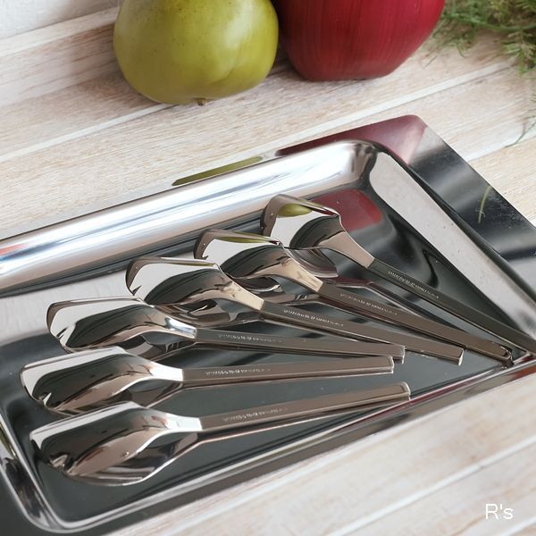 YAMACO 18-12ステンレス NAPOLI 菓子スプーン 6本セット 未使用品