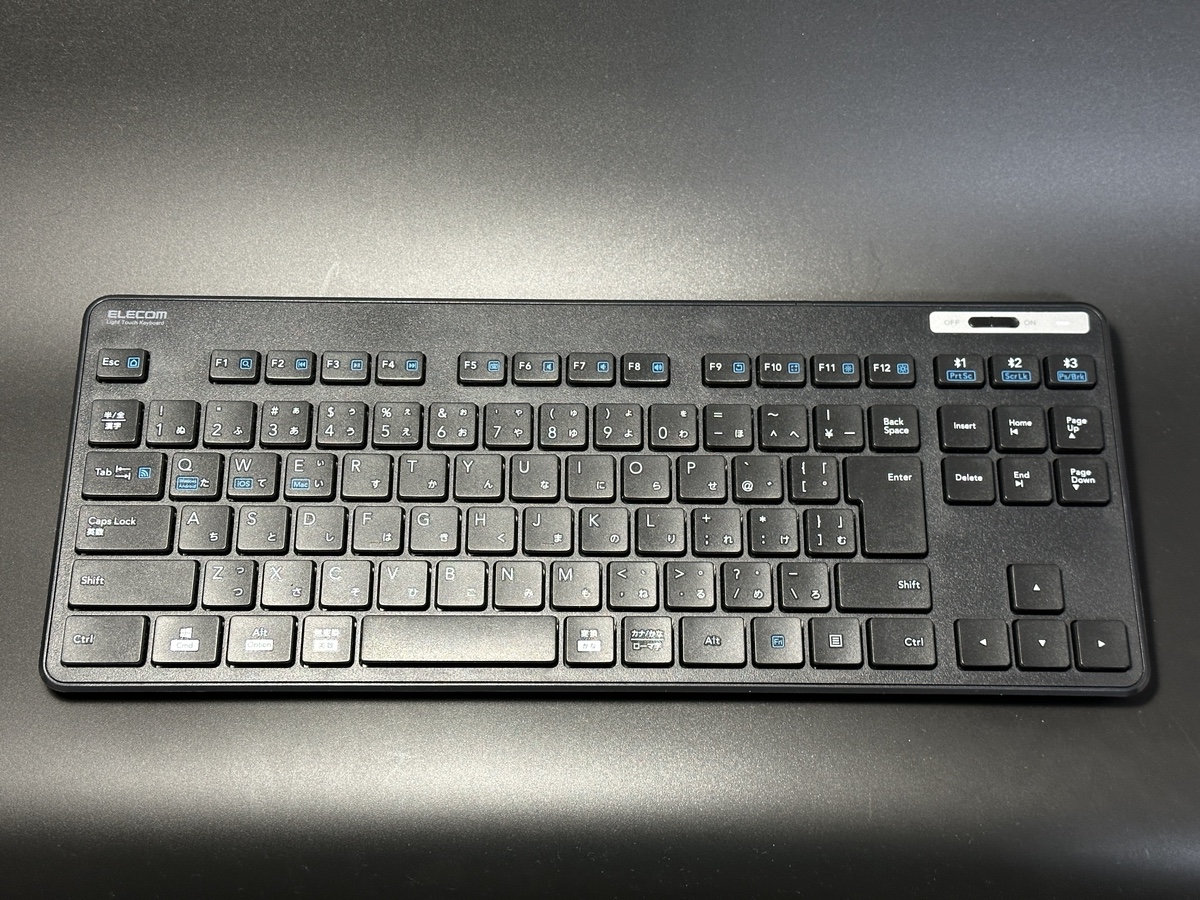 エレコムのBluetoothキーボード・TK-FBM119KBK/ECをMac mini用に買って