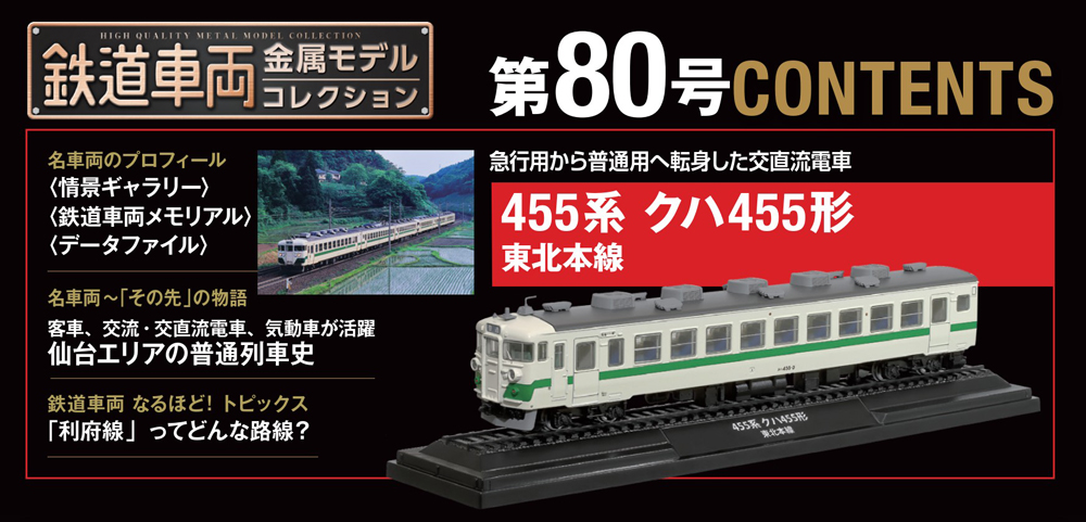 鉄道車両 金属モデルコレクション 第80号 | デアゴスティーニ公式