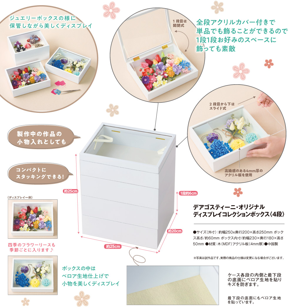 ディスプレイコレクションボックス〈4段〉 | デアゴスティーニ公式