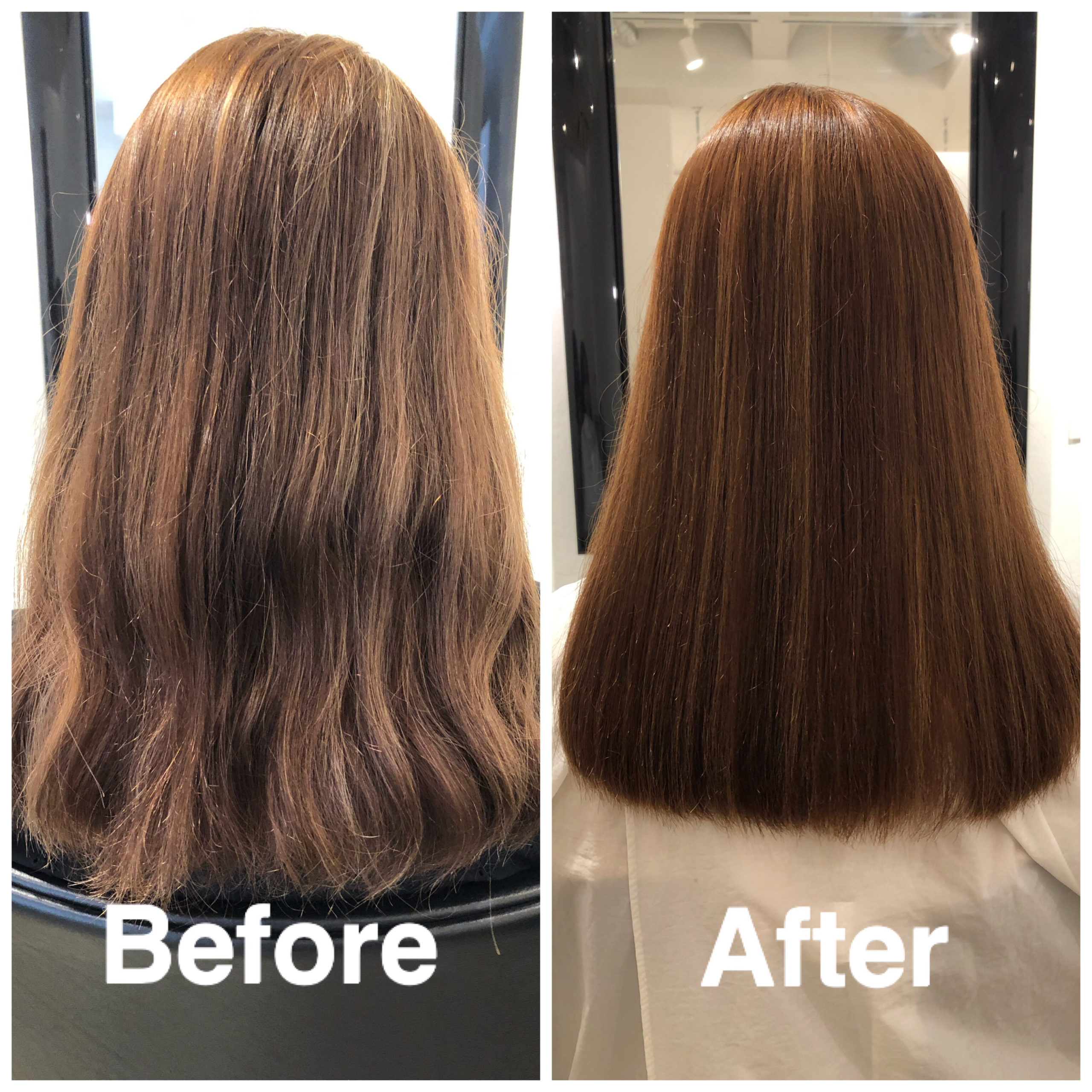 ちりちりするくせ毛とうねりを解消して乾かすだけでまとまる髪になり