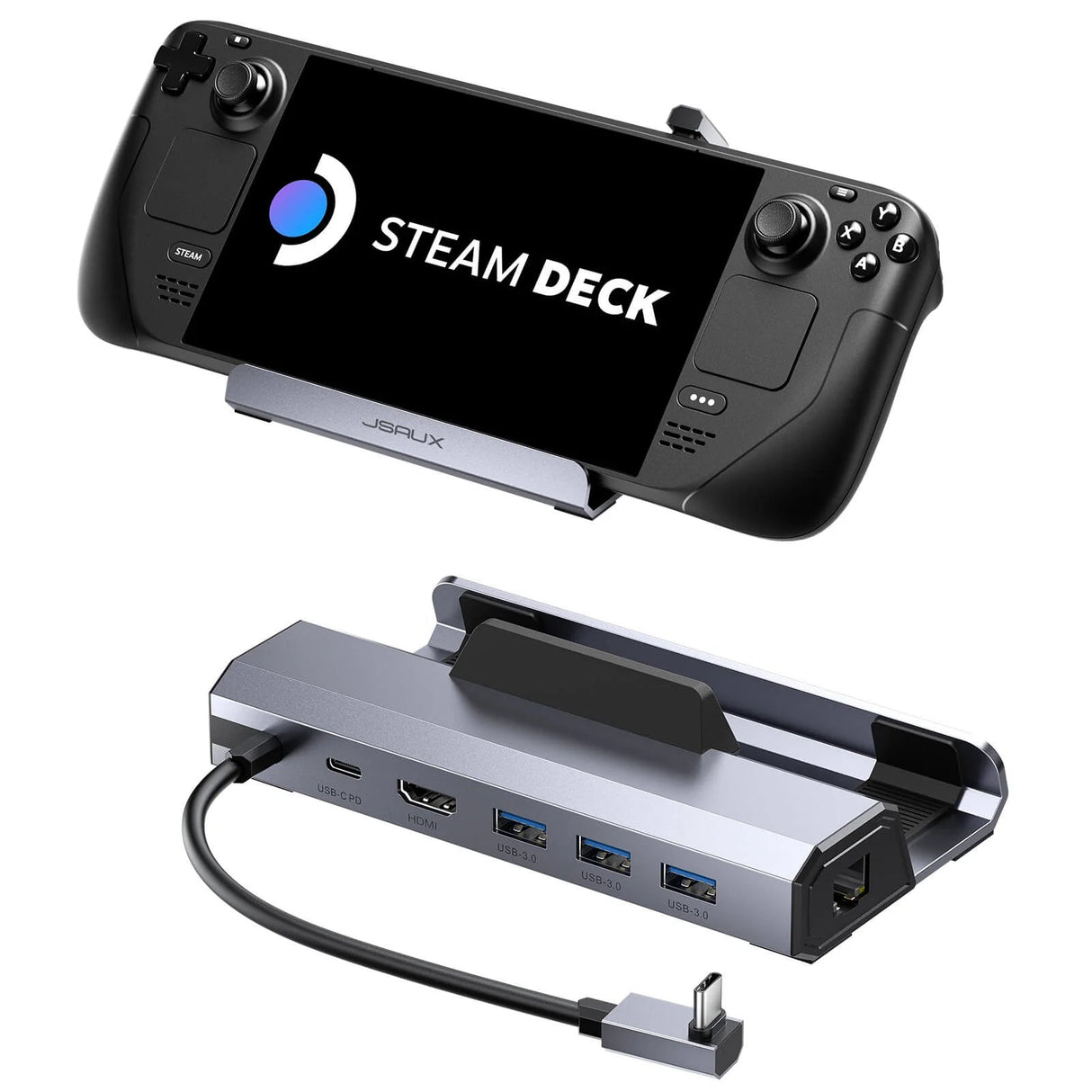 JSAUX Docking Station for Steam Deck LCD & OLED/ROG Ally - 6 in 1