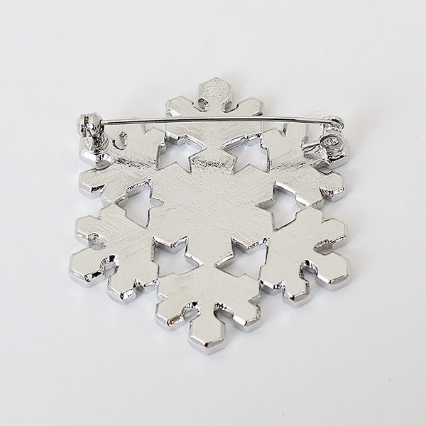Deco bijou / 雪の結晶ブローチ