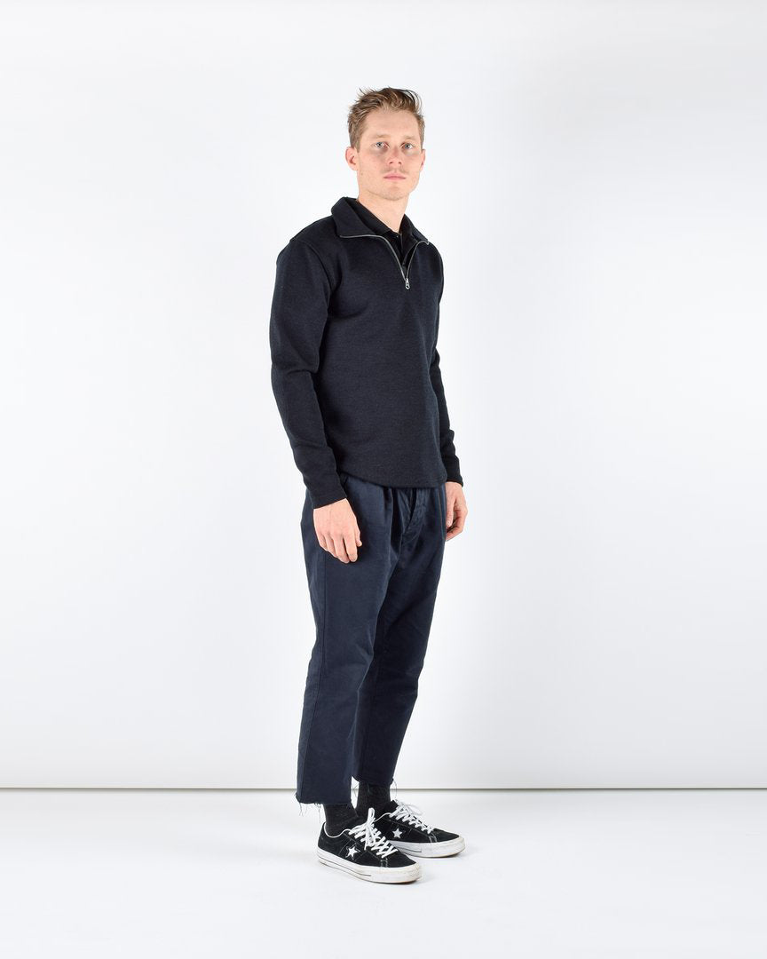 1/4 Zip Moto-Jersey - Black – Dehen 1920