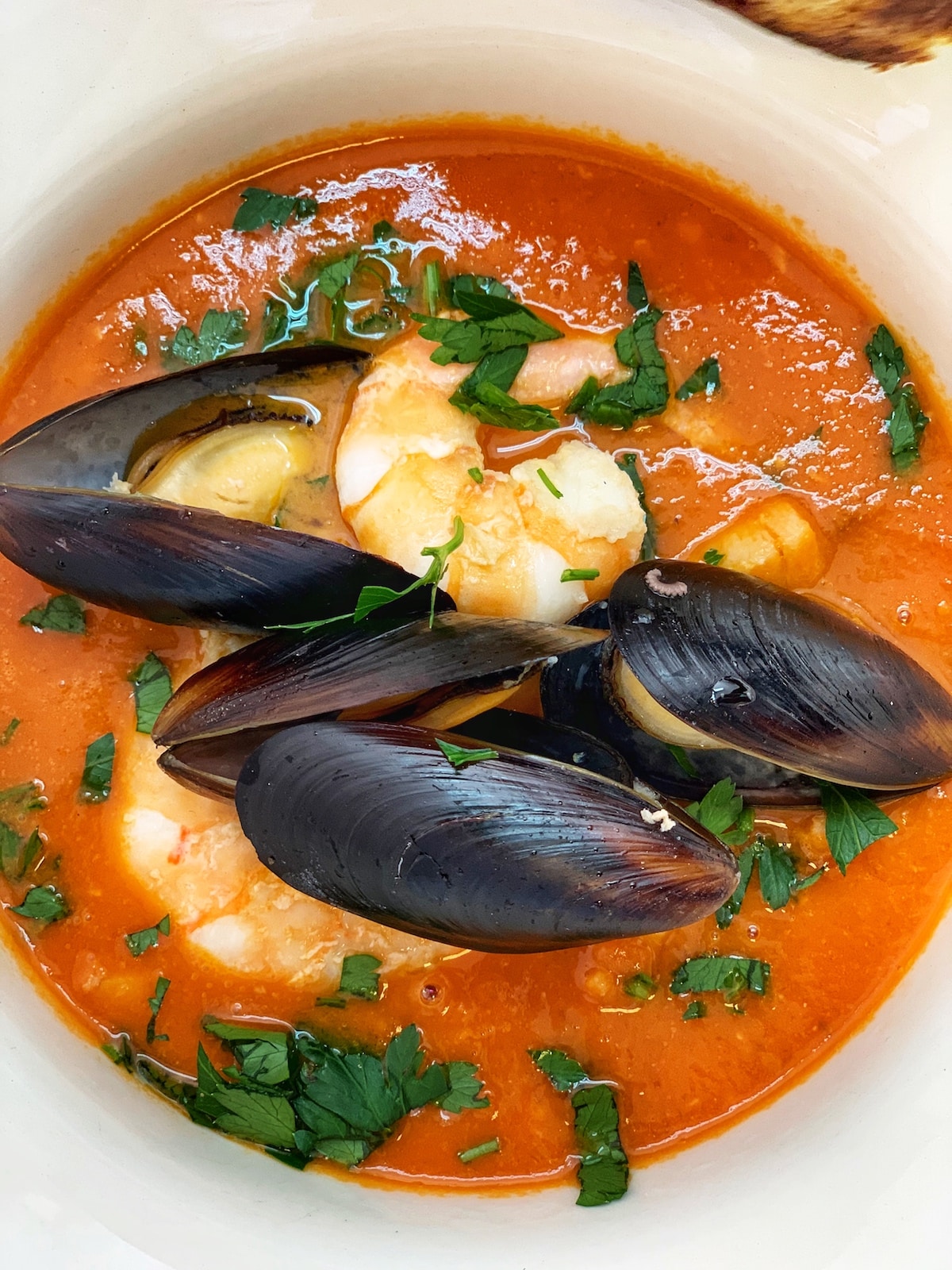Seafood Soup with Tomatoes - Delice Recipes