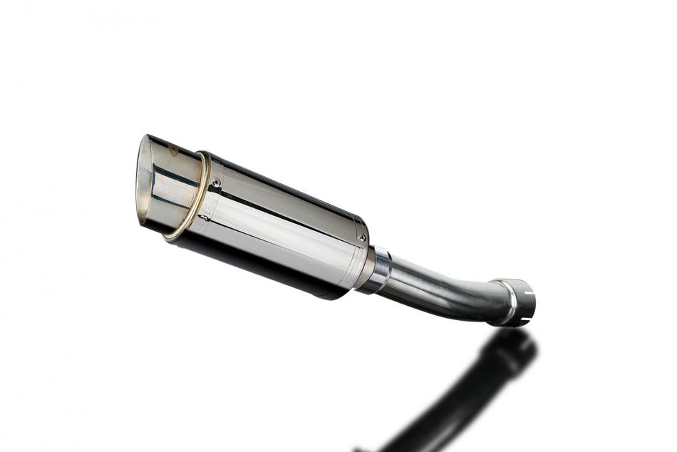 Slip-On Exhaust with 13.5-inch XOval Brushed 304 Stainless Steel