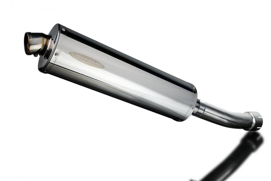 Slip-On Exhaust with 13.5-inch XOval Brushed 304 Stainless Steel