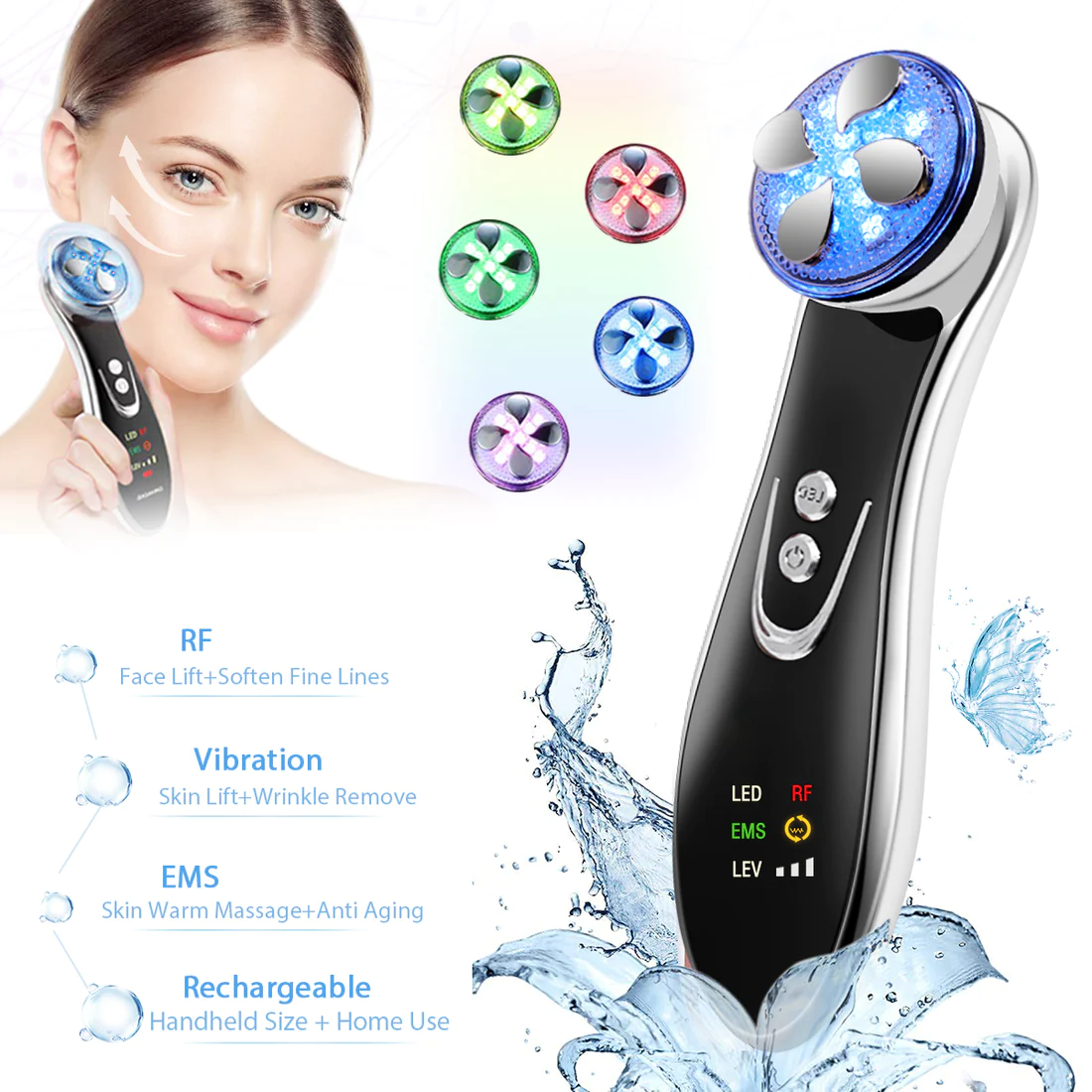 RF EMS Skin Rejuvenation Device - Derma Roller Systems SA