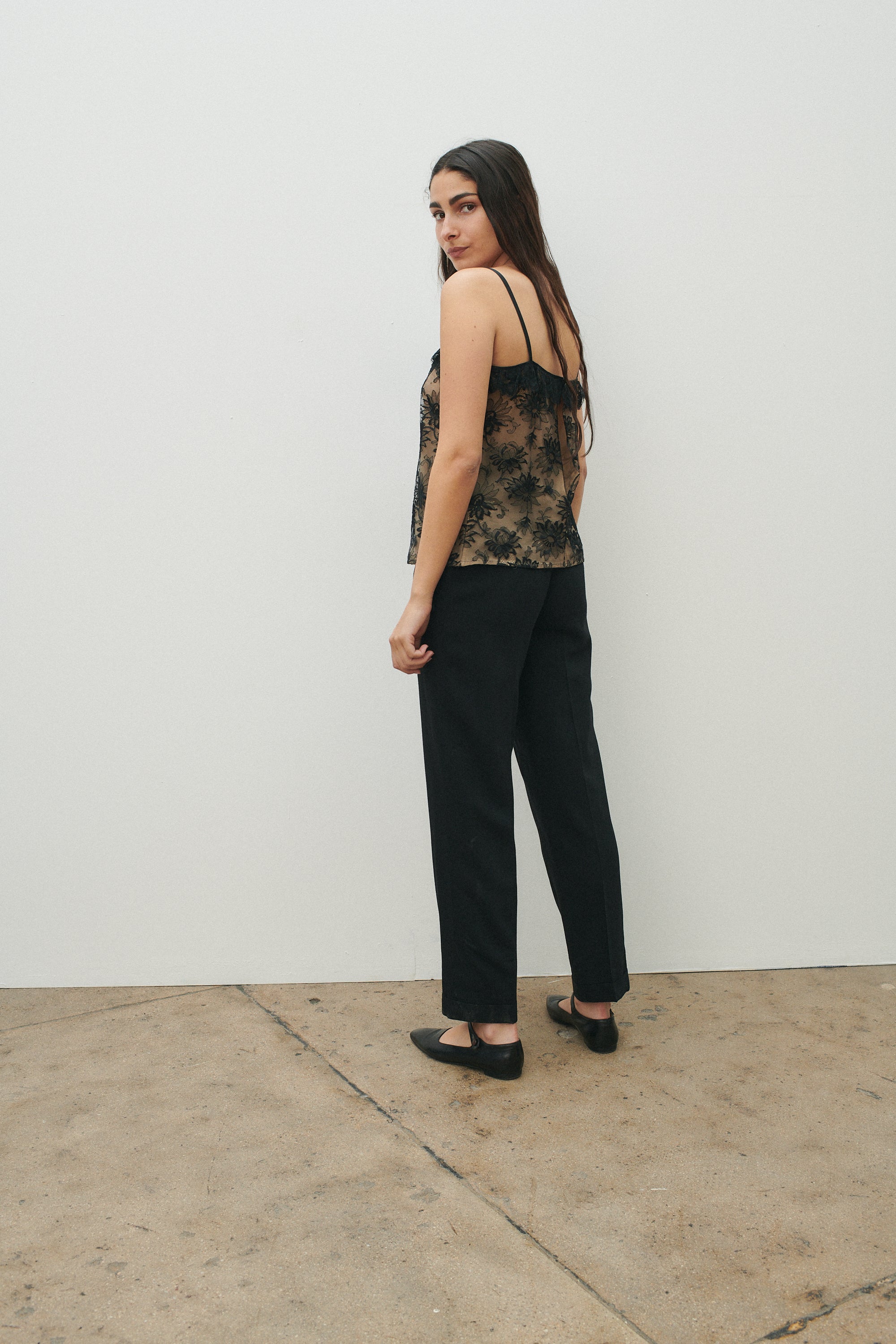 Ungaro Black Lace Camisole - Desert Vintage