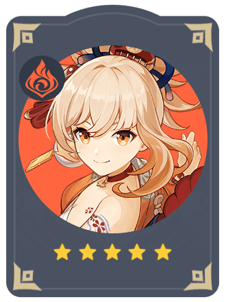 宵宮七聖召喚キャラカード（Wiki）【原神】（げんしん）｜プルデザイン