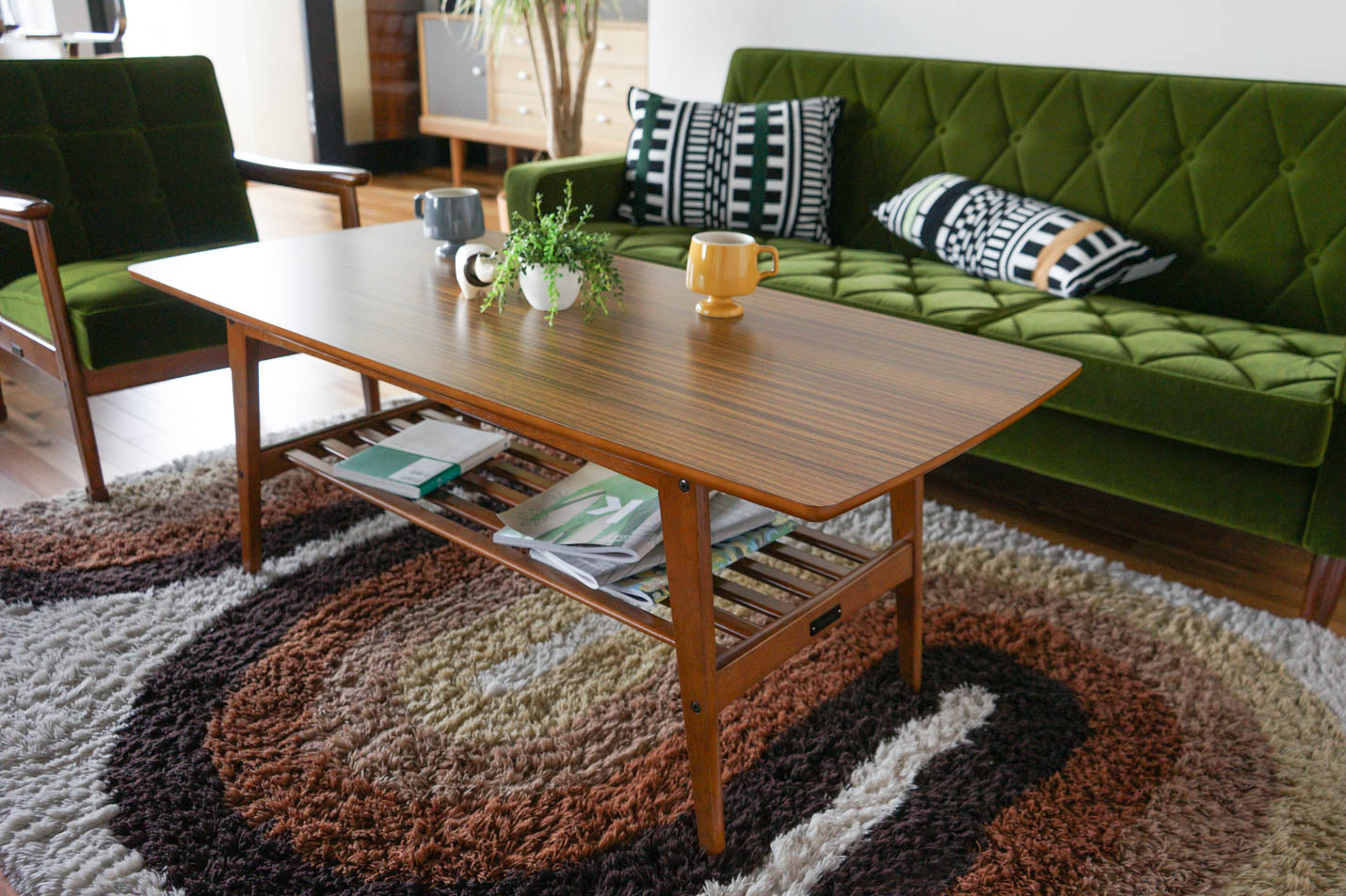 カリモク60 リビングテーブル 大 ウォールナットカラー カリモク60