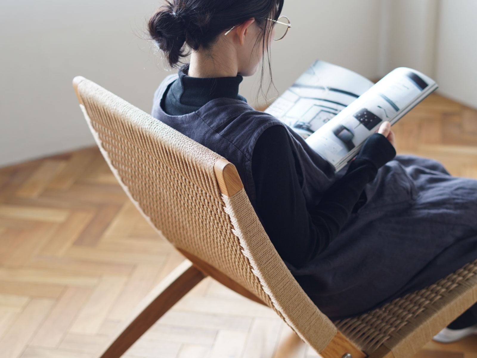 MG501キューバチェア オーク オイルフィニッシュ ナチュラルペーパー