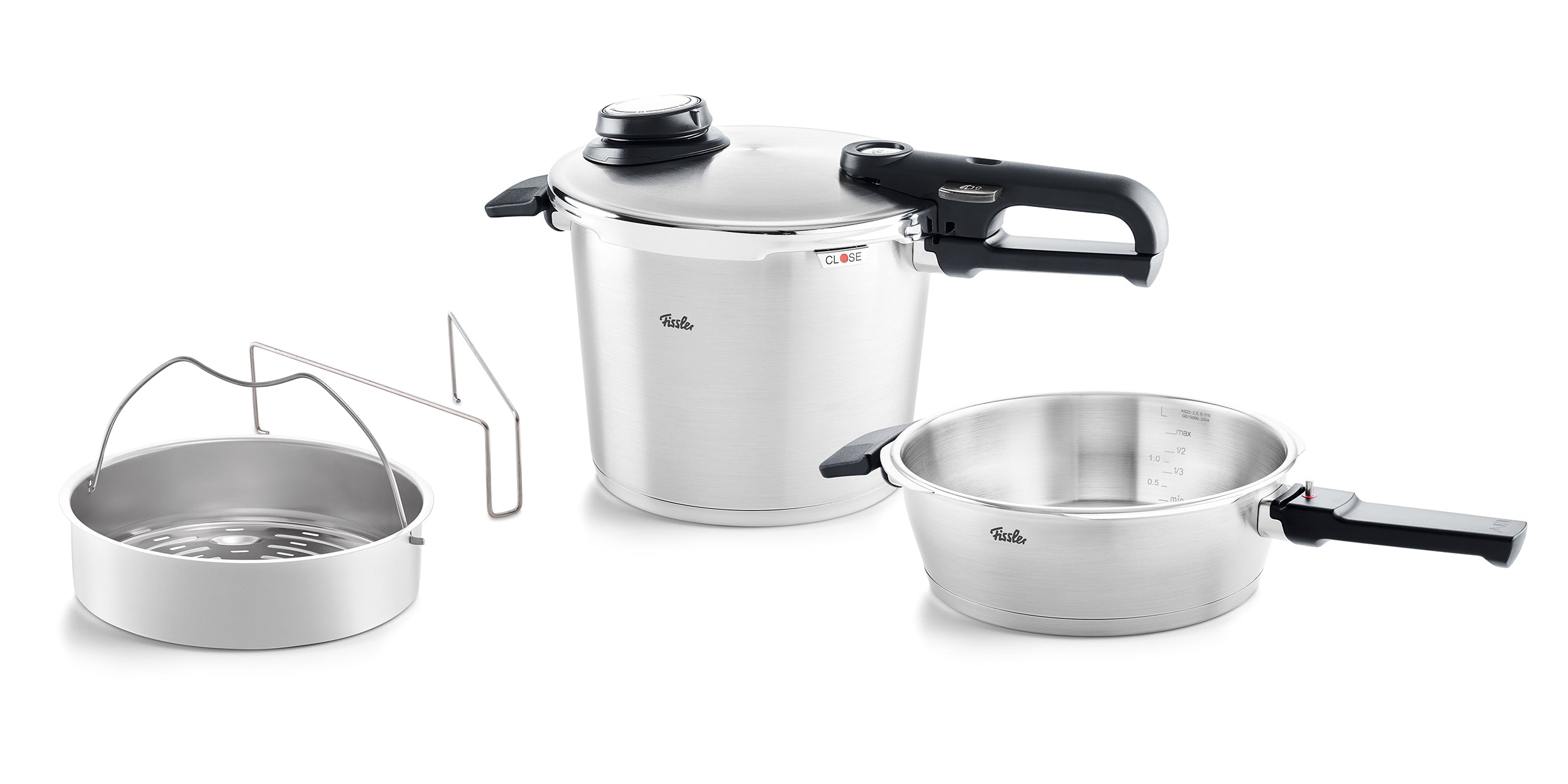Fissler - Vitavit® Premium Pressure Cooker and Skillet Set, 2.6 Quart
