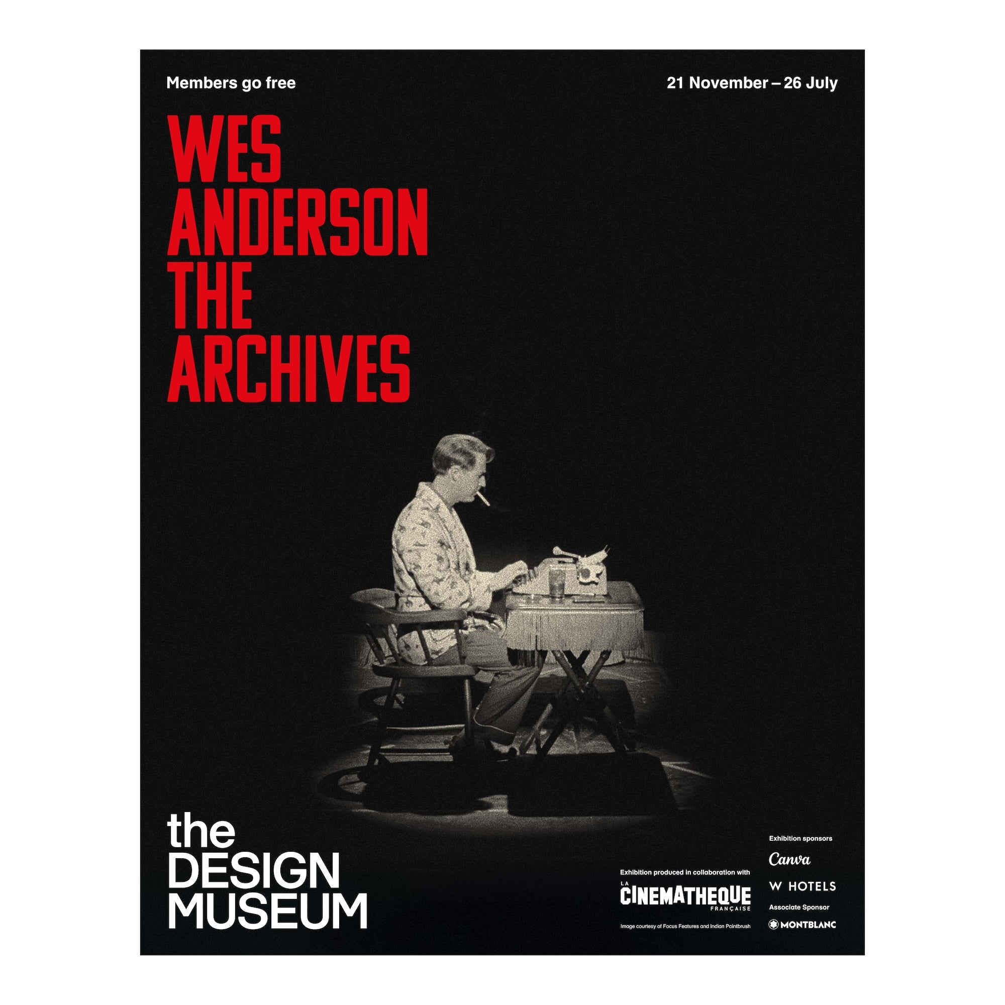 Wes Anderson: The Archives Exhibition Poster - 40 x 50 cm – Design