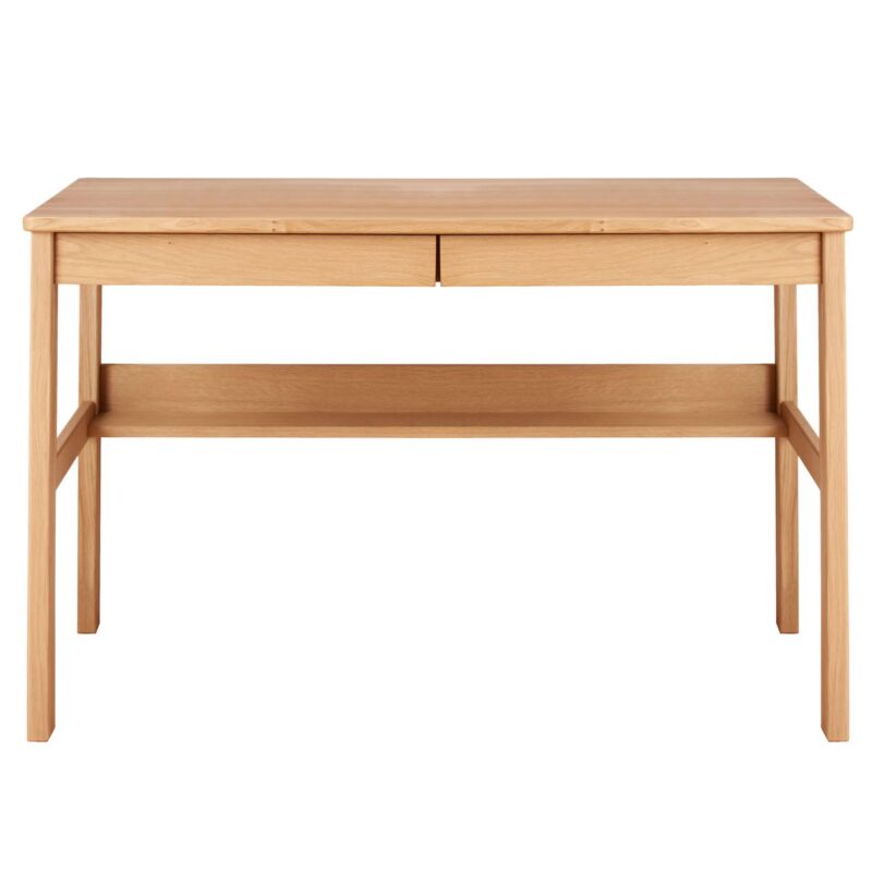 無印良品が足元棚付の「オーク無垢材デスク」発売！従来型と比較して