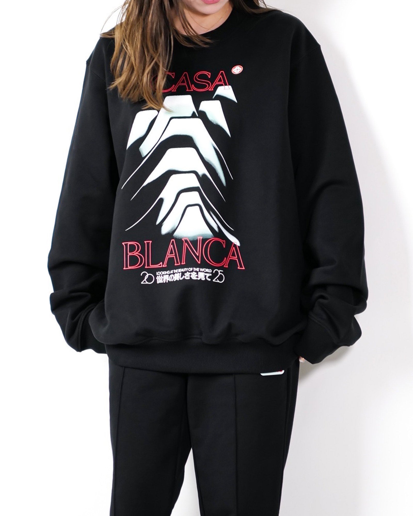 CASABLANCA (カサブランカ) AW25 スウェット FROSTY MOUNTAIN SCREEN