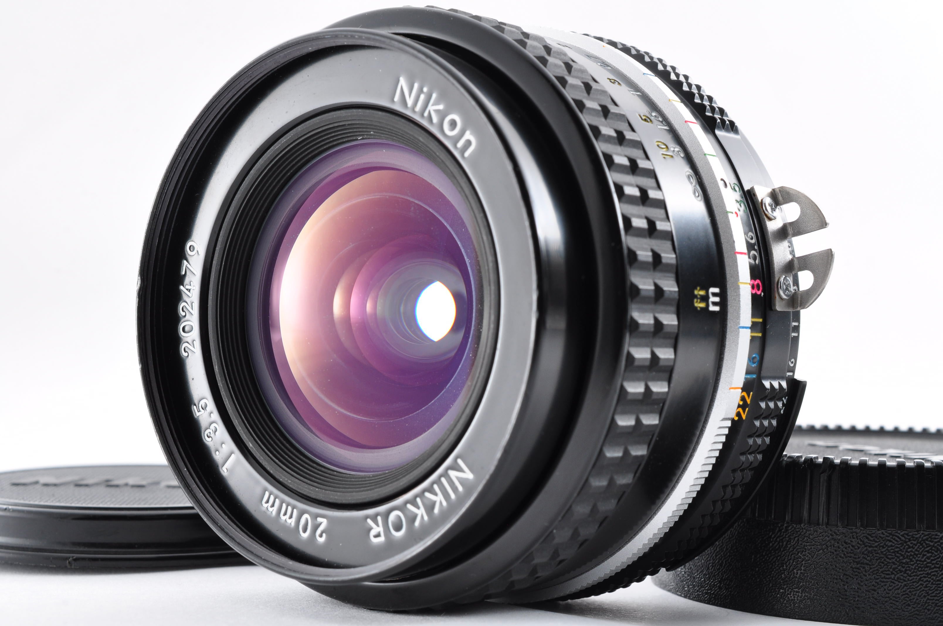 Nikon Ai NIKKOR 20mm F3.5 Wide Angle MF Lens F Mount Near mint