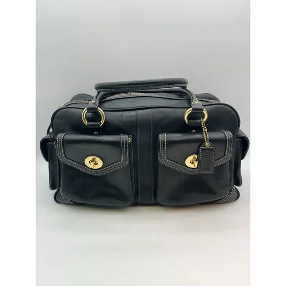 Coach | Bags | Vintage Coach Black Leather Legacy Gallery Y2k Turn