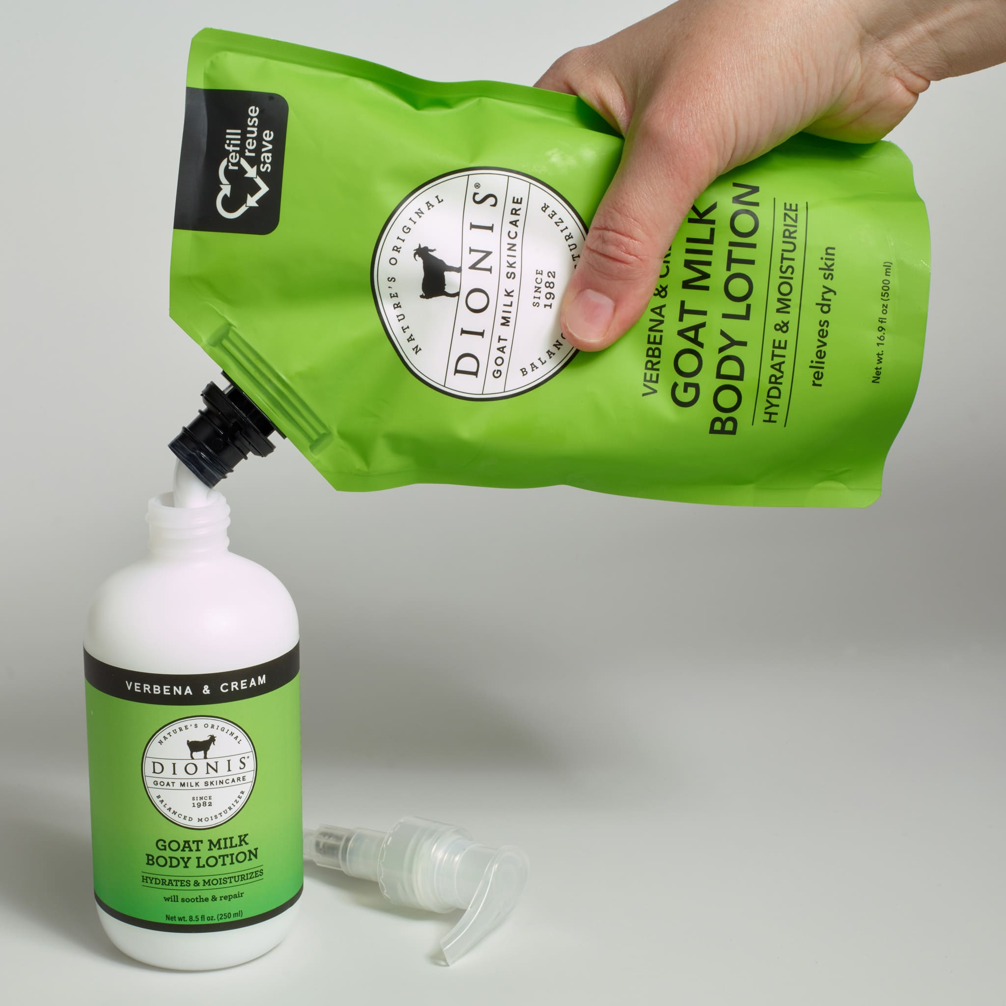 Lemon Verbena & Cream Goat Milk Body Lotion Bundle • Dionis Goat