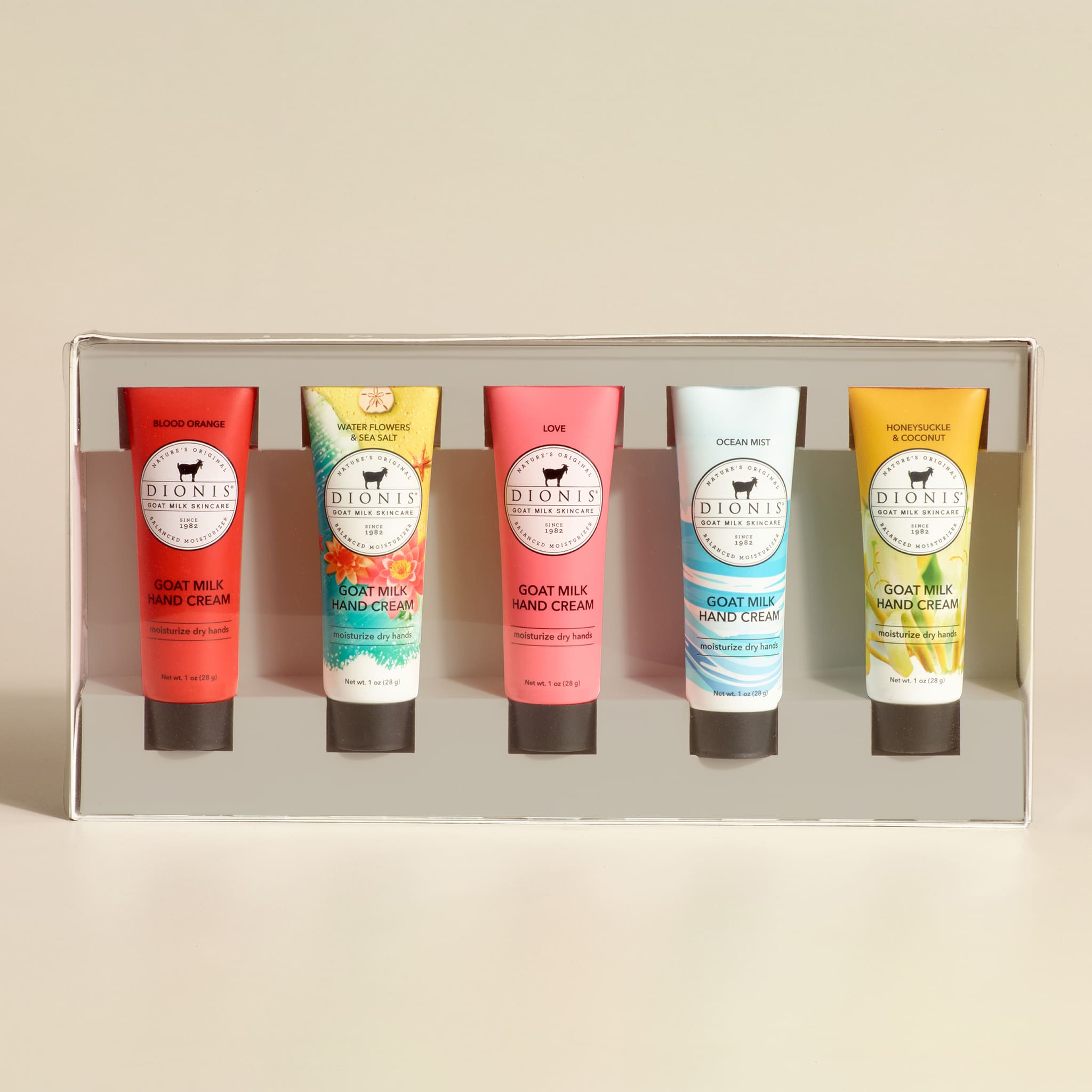 Lemon Verbena & Cream Goat Milk Hand Cream, Set of 6 • Dionis Goat