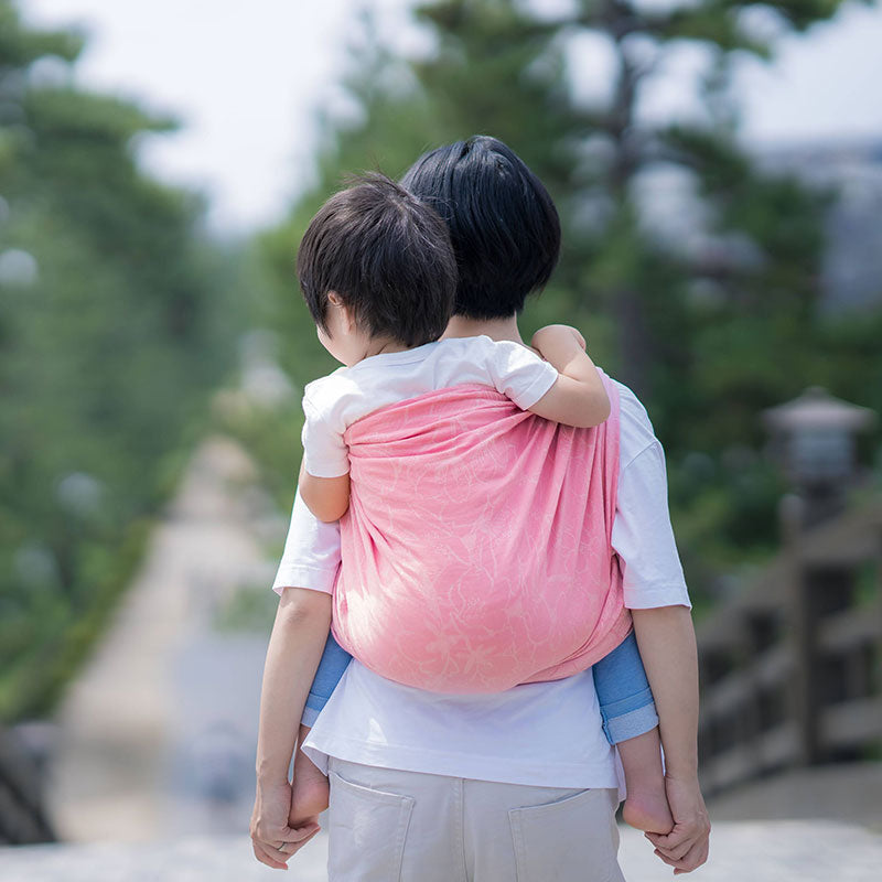 ヘンプ混のベビーラップ 春 新生児から体重制限なく使える抱っこ紐