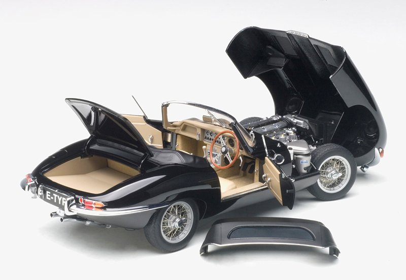 AUTOart Jaguar E-Type Roadster Series 1 3.8 - Black
