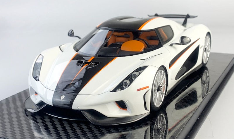 Fronti-Art Koenigsegg Regera 7201 - Crystal white • DiecastSociety.com