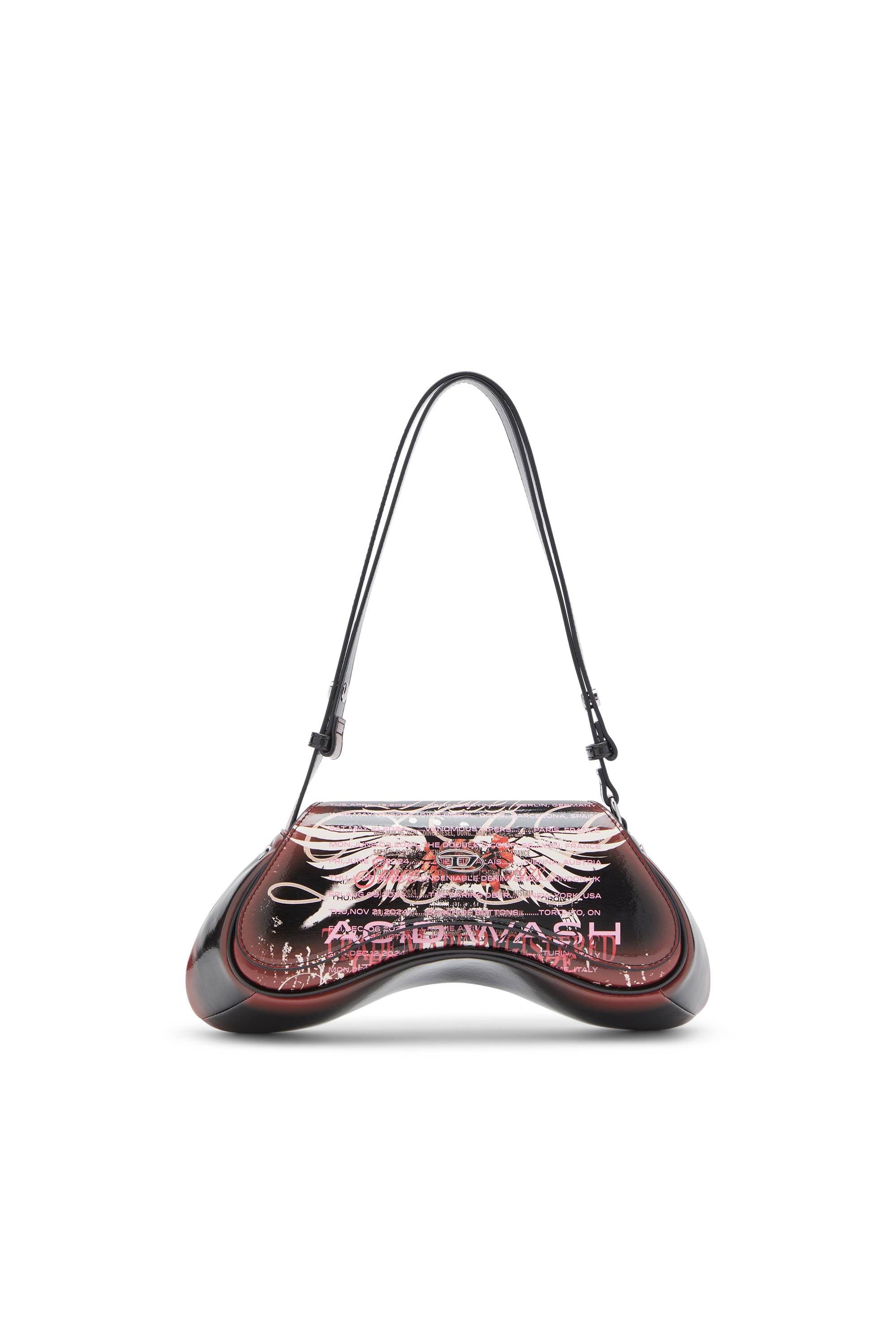 Women's Play-Shoulder bag in printed glossy PU | Multicolor | Diesel