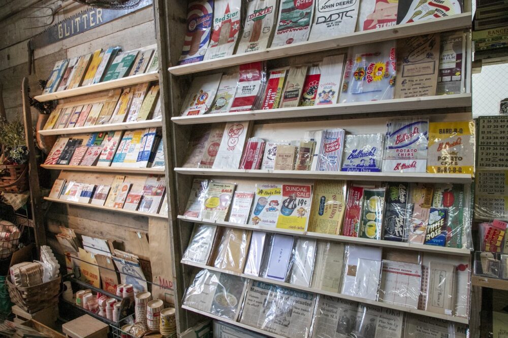 旧いパッケージやラベルなどの