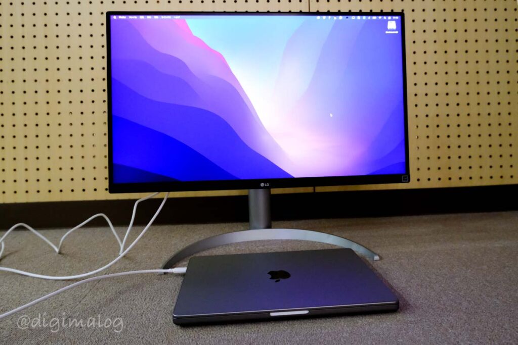 LG 27UP850はUSB-C1本で接続と充電ができる4K60Hzモニター｜MacBook
