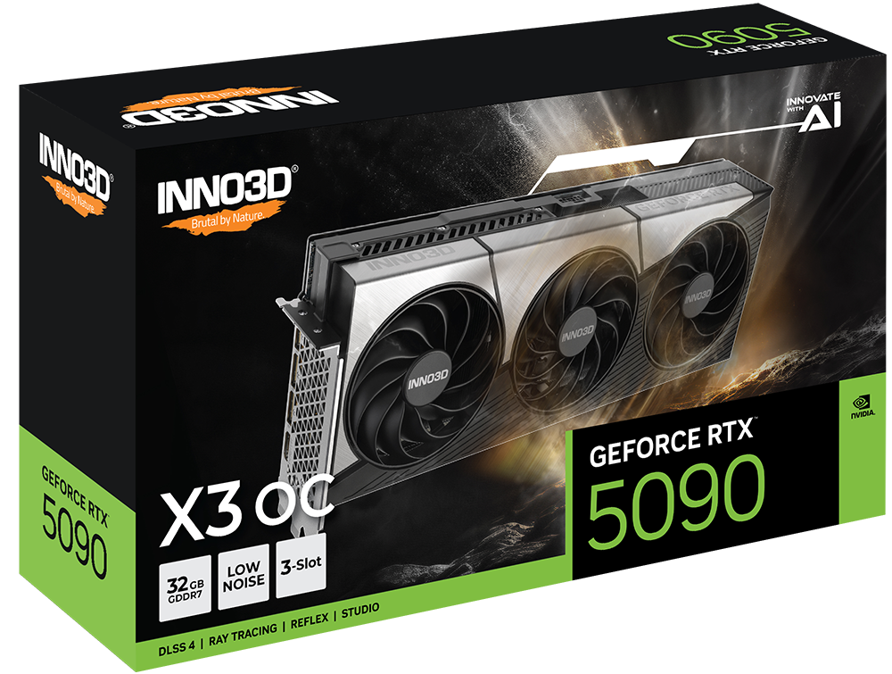 Inno3d RTX 5090 X3 OC 32GB GDDR7 Graphics Card - Digital PC Store