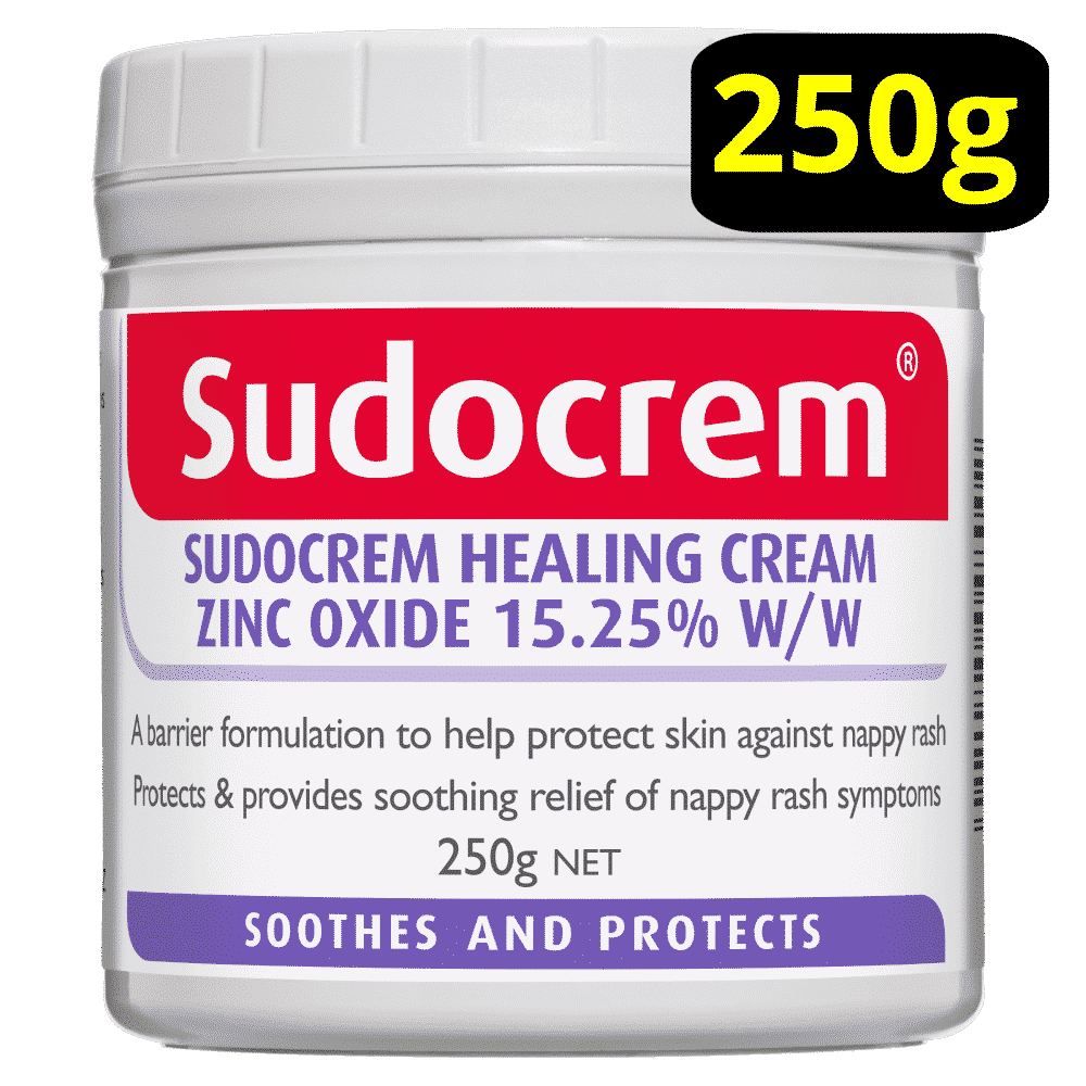 Sudocrem Healing Cream 250g Tub Nappy Rash & Skin Irritations Zinc