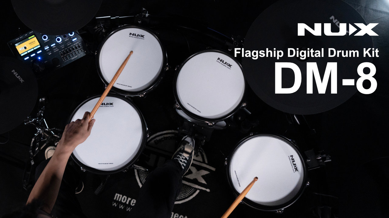 NUXのフラッグシップ電子ドラムキット「DM-8」が発売！