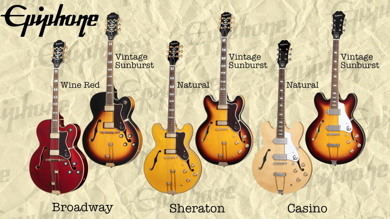 Epiphoneのオリジナル代表機種がアップデートして再登場！